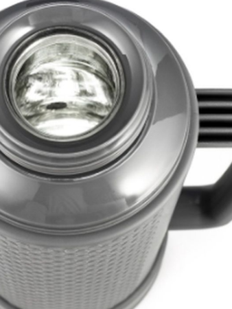 Термос LARA 1000 мл серый + кружка LR04-82